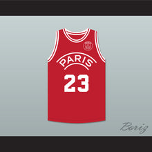 Load image into Gallery viewer, Michael Jordan 23 Paris Saint-Germain F.C. Red Basketball Jersey with Patch