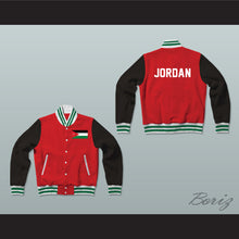 Load image into Gallery viewer, Jordan Varsity Letterman Jacket-Style Sweatshirt