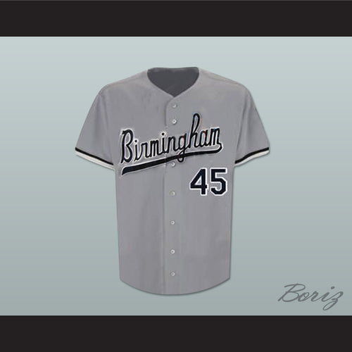 Michael Jordan 45 Birmingham Barons Alternate Gray Baseball Jersey