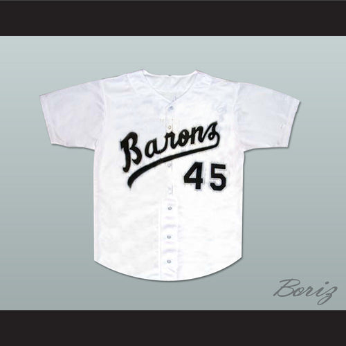 Michael Jordan 45 Birmingham Barons White Baseball Jersey