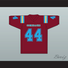 Load image into Gallery viewer, Jorge Juanson 44 Heartland State University Comebacks Maroon Football Jersey