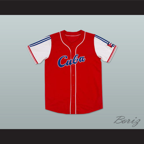 Jose Abreu 23 Cuba Red Baseball Jersey