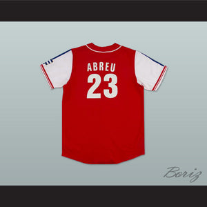 Jose Abreu 23 Cuba Red Baseball Jersey