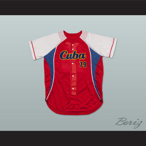 Jose Abreu 79 Cuba Red Baseball Jersey