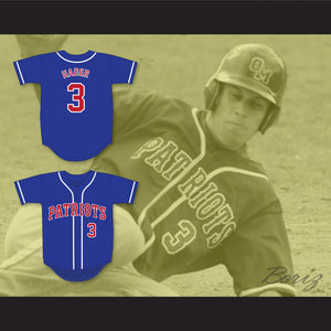 Josh Hader 3 Old Mill High School Patriots Blue Baseball Jersey 2