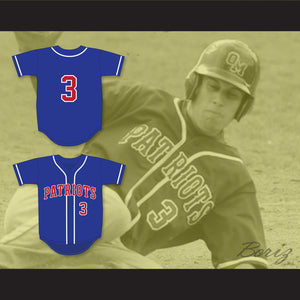 Josh Hader 3 Old Mill High School Patriots Blue Baseball Jersey 1