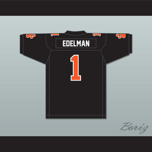 Julian Edelman 1 Woodside High School Black Football Jersey