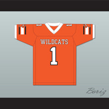 Load image into Gallery viewer, Julian Edelman 1 Woodside High School Wildcats Orange Football Jersey