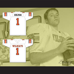 Julian Edelman 1 Woodside High School White Football Jersey