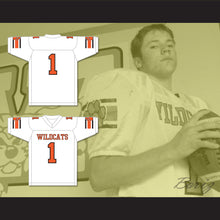Load image into Gallery viewer, Julian Edelman 1 Woodside High School Wildcats White Football Jersey