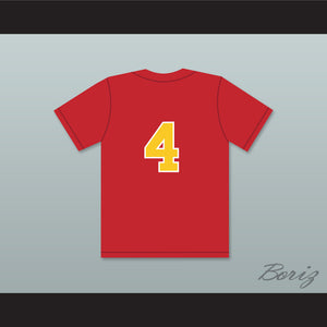 Justin Verlander 4 Goochland High School Bulldogs Red Baseball Jersey 1