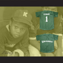 Load image into Gallery viewer, Jarius &#39;G-Baby&#39; Evans 1 Kekambas Baseball Jersey Hardball Dark Green