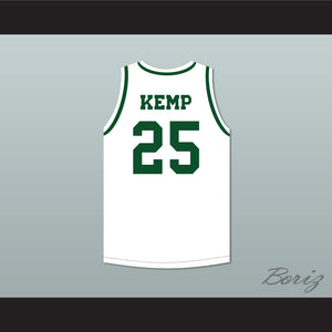Shawn Kemp 25 Concord Junior High School White Basketball Jersey