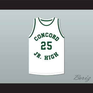 Shawn Kemp 25 Concord Junior High School Basketball Jersey