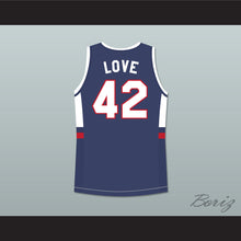 Load image into Gallery viewer, Kevin Love 42 Lake Oswego Lakers High School Navy Blue Basketball Jersey