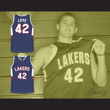 Load image into Gallery viewer, Kevin Love 42 Lake Oswego Lakers High School Navy Blue Basketball Jersey