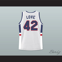 Load image into Gallery viewer, Kevin Love 42 Lake Oswego Lakers High School White Basketball Jersey