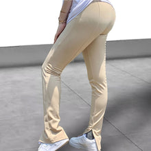 Load image into Gallery viewer, KGFIGU pants 2020 Autumn Winter grey slim office trousers Casual hem Crotch Bottom Thicken fabric high quality