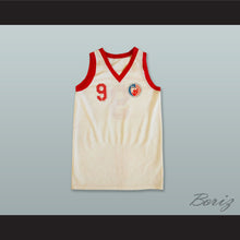 Load image into Gallery viewer, KK Crvena Zvezda 9 Red Star Beograd Serbia White Basketball Jersey