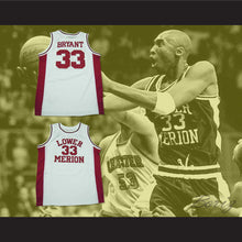 Load image into Gallery viewer, Kobe Bryant 33 Lower Merion High School Aces White Basketball Jersey