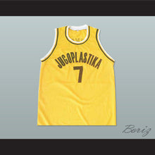 Load image into Gallery viewer, Toni Kukoc 7 Jugoplastika Yellow Basketball Jersey