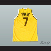 Load image into Gallery viewer, Toni Kukoc 7 Jugoplastika Yellow Basketball Jersey