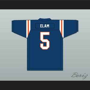 Kaiir Elam 5 The Benjamin School Buccaneers Navy Blue Football Jersey 2