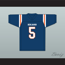 Load image into Gallery viewer, Kaiir Elam 5 The Benjamin School Buccaneers Navy Blue Football Jersey 1
