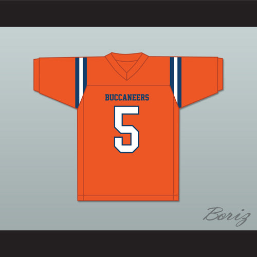 Kaiir Elam 5 The Benjamin School Buccaneers Orange Football Jersey 2