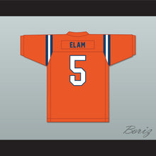 Load image into Gallery viewer, Kaiir Elam 5 The Benjamin School Buccaneers Orange Football Jersey 2