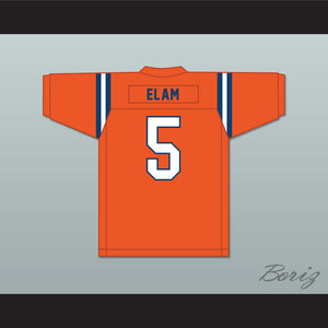 Kaiir Elam 5 The Benjamin School Buccaneers Orange Football Jersey 2