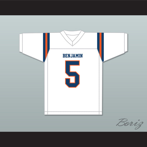 Kaiir Elam 5 The Benjamin School Buccaneers White Football Jersey 2
