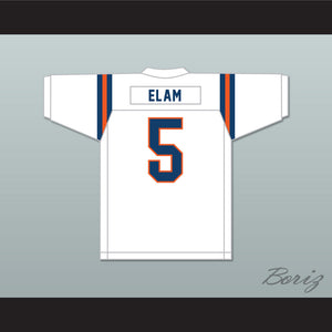 Kaiir Elam 5 The Benjamin School Buccaneers White Football Jersey 2