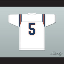 Load image into Gallery viewer, Kaiir Elam 5 The Benjamin School Buccaneers White Football Jersey 1