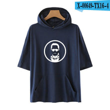 Load image into Gallery viewer, Karl Cool Logo Hoodies Short Sleeve Summer T-shirt  Oversize Kpop Summer Fashion Women/men Hip Pullover Clothes