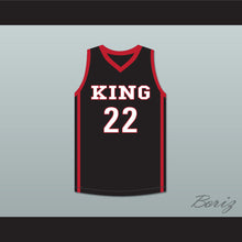 Load image into Gallery viewer, Kawhi Leonard 22 Martin Luther King High School Wolves Black Basketball Jersey 6
