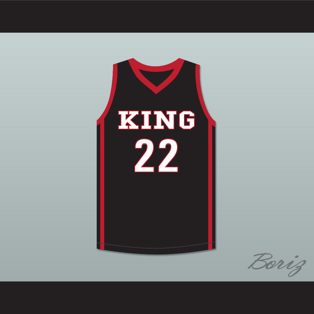 Kawhi Leonard 22 Martin Luther King High School Wolves Black Basketball Jersey 6