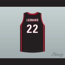 Load image into Gallery viewer, Kawhi Leonard 22 Martin Luther King High School Wolves Black Basketball Jersey 6