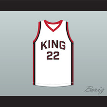 Load image into Gallery viewer, Kawhi Leonard 22 Martin Luther King High School Wolves White Basketball Jersey 8