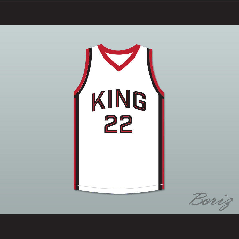 Kawhi Leonard 22 Martin Luther King High School Wolves White Basketball Jersey 8