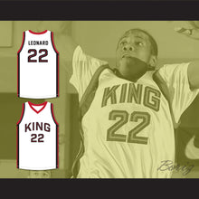 Load image into Gallery viewer, Kawhi Leonard 22 Martin Luther King High School Wolves White Basketball Jersey 8