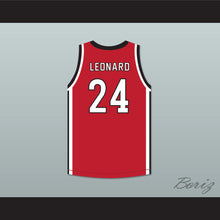 Load image into Gallery viewer, Kawhi Leonard 24 Martin Luther King High School Wolves Red Basketball Jersey 4