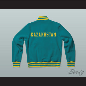 Kazakhstan Varsity Letterman Jacket-Style Sweatshirt