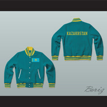 Load image into Gallery viewer, Kazakhstan Varsity Letterman Jacket-Style Sweatshirt