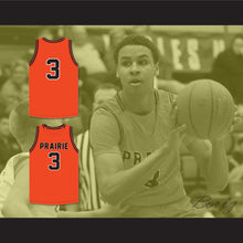 Load image into Gallery viewer, Keegan Murray 3 Prairie High School Hawks Orange Basketball Jersey 1