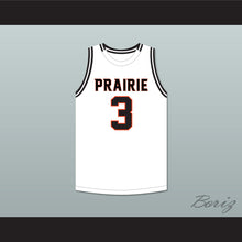 Load image into Gallery viewer, Keegan Murray 3 Prairie High School Hawks White Basketball Jersey 2