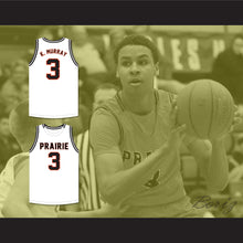 Load image into Gallery viewer, Keegan Murray 3 Prairie High School Hawks White Basketball Jersey 2