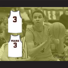 Load image into Gallery viewer, Keegan Murray 3 Prairie High School Hawks White Basketball Jersey 1