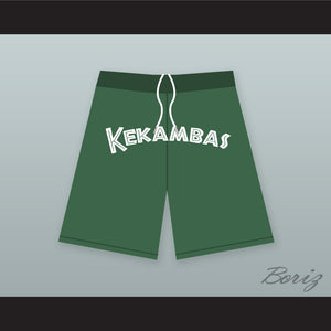 Kekambas Dark Green Basketball Shorts