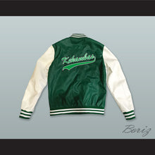 Load image into Gallery viewer, Kekambas Baseball Hardball Green and White Lab Leather Varsity Letterman Jacket 1